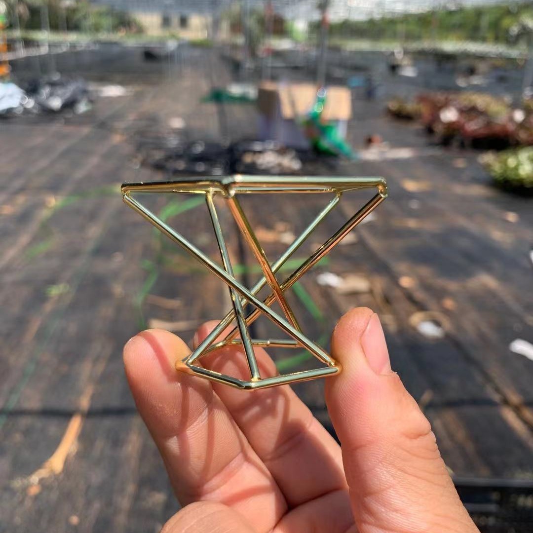 Factory Direct Air Pineapple Base Rose Gold Spiral Bracket