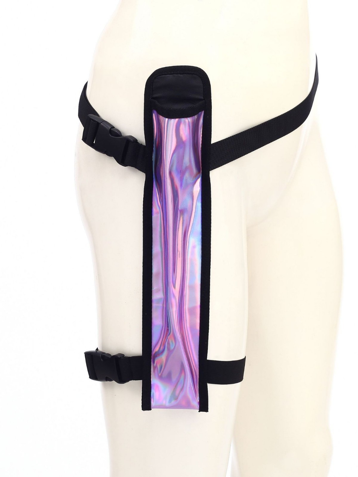 Reflective Cloth Fan Party Universal Colorful Fan Tai Chi Fan Kung Fu Fan Strap Leg Type Cross-Border Music