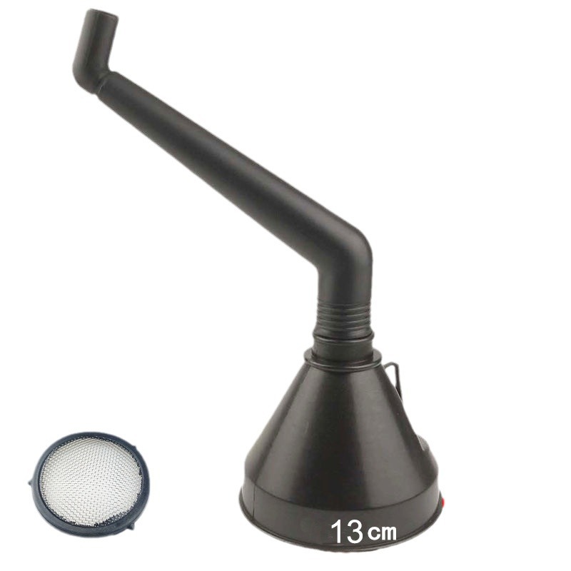 Кривой ручка автомобильный мотоциклетный топливный воронка с фильтром инжекционное формование кривой ручка 130MM воронка для самостоятельного вождения экстренный инструмент