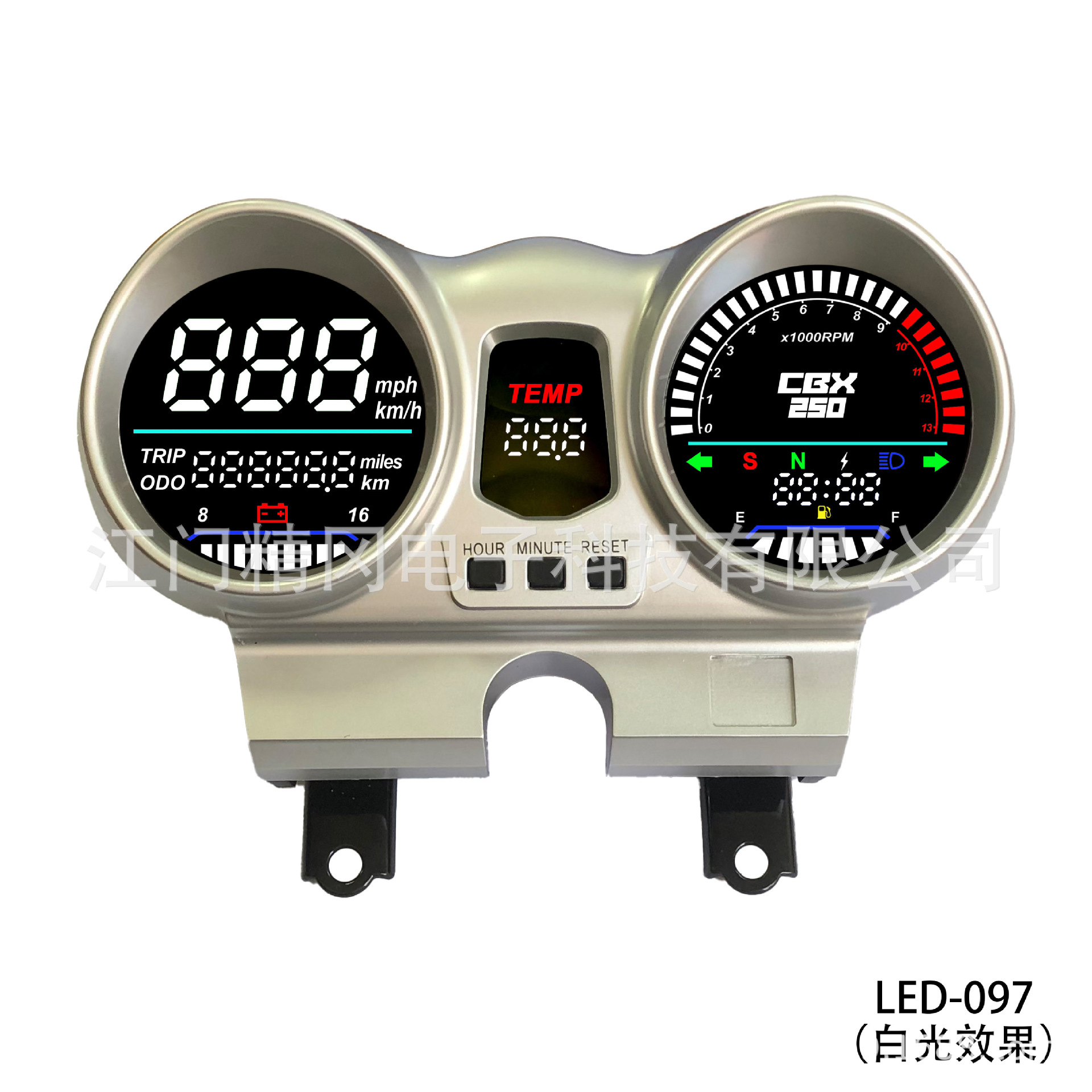 Export Brazil hot-selling products multi-functional motorcycle modified instrument LED CBX250