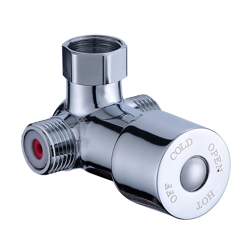 Thermostatic Valve Faucet Two-In-One-Out Three-Way Regulating Valve Water Heater Mixing Valve Small Kitchen Appliance Accessories Temperature Control Constant Temperature