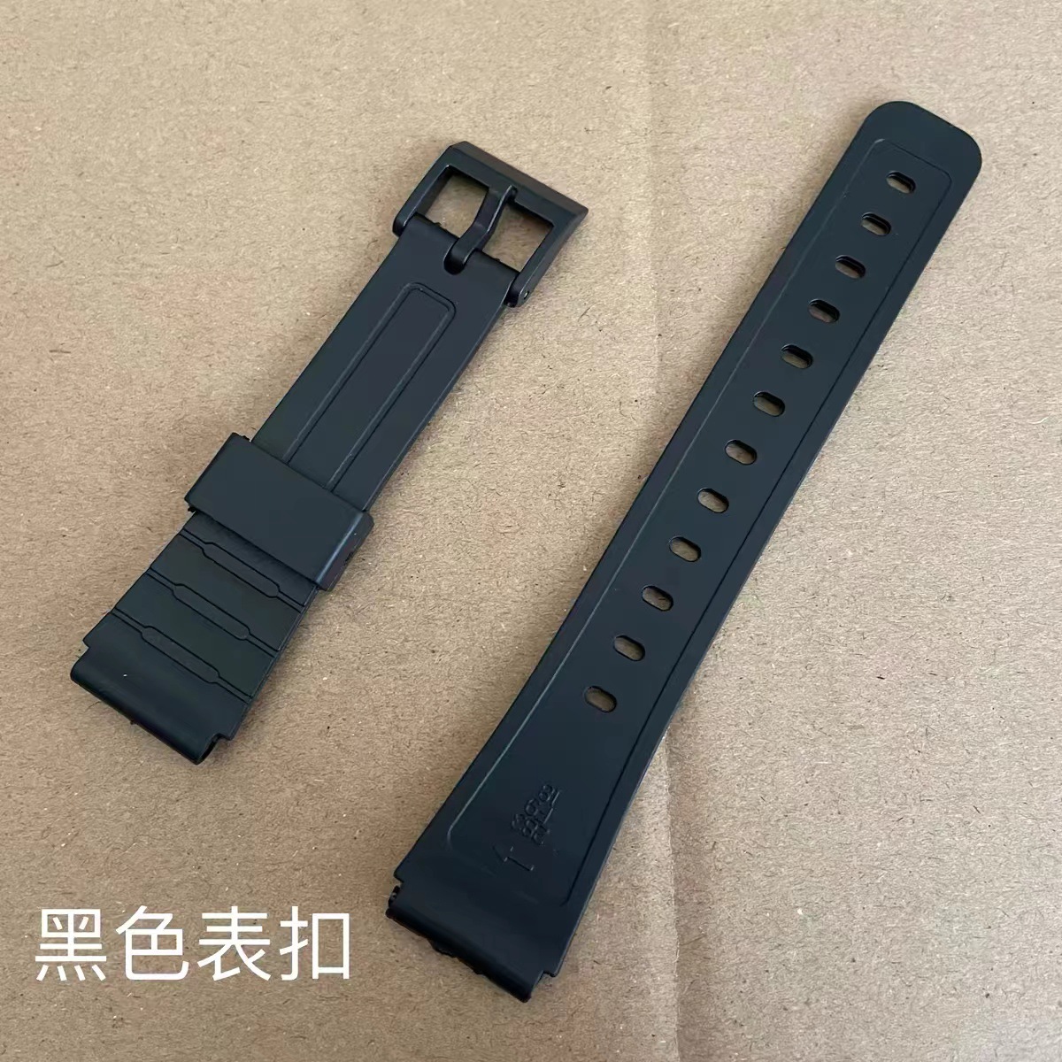 Silicone Watch Strap Rubber Strap Sport Bracelet 12-22mm Black silver Buckle Sweat-proof Soft Accessories