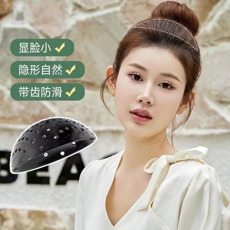 Shake Tone Pomelo Leather Hair Pad Female Internet Celebrator Explosive Silicone High Cranial Top Invisible Hair Pad Bag Bangs Finishing Pad Hair Pad