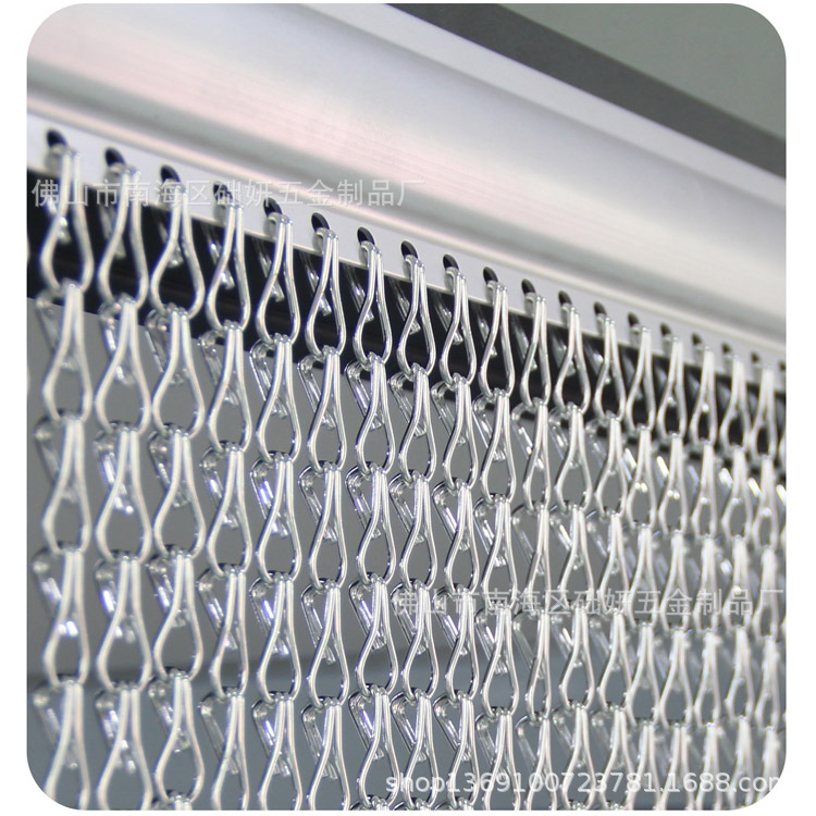 Factory supply metal decorative mesh anti-mosquito door curtain hotel shopping mall restaurant partition window decorative curtain