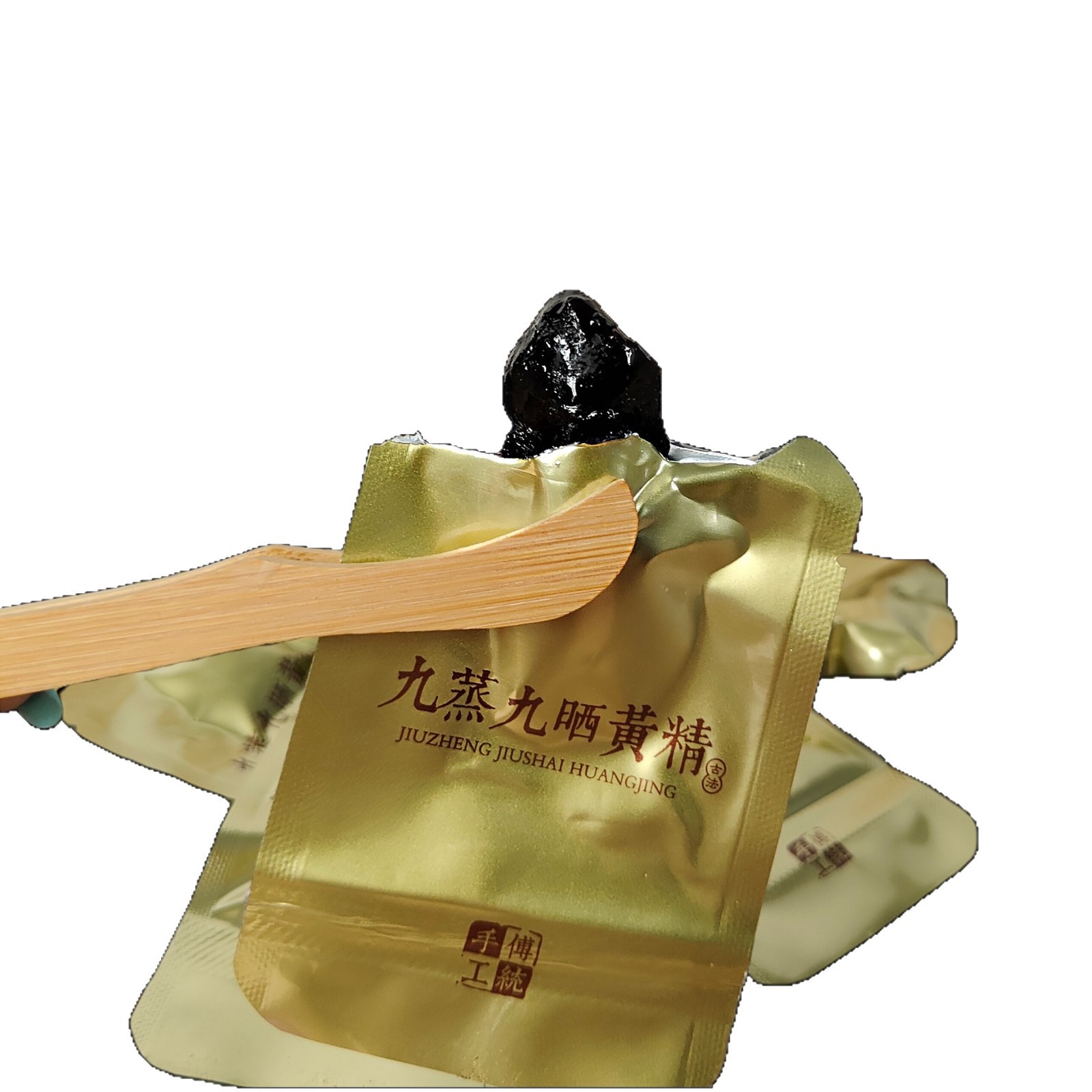 Jiuhua Mountain Nine Steamed Nine Sunried Polygonatum Fruit Nine-Cooked Meat Polygonatum Soaked in Water and Wine Ready-To-Eat Vacuum Individually Packaged