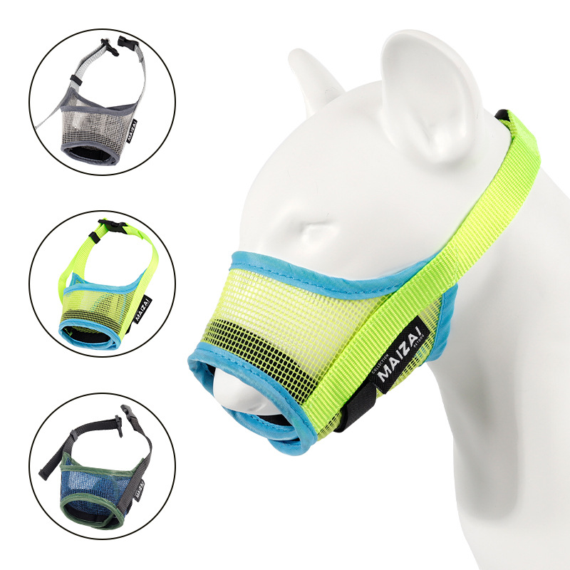 New Pvc Plastic Mesh Dog Muzzle, Anti-Eating and Anti-Biting Dog Mask Mesh Breathable Pet Muzzle Wholesale