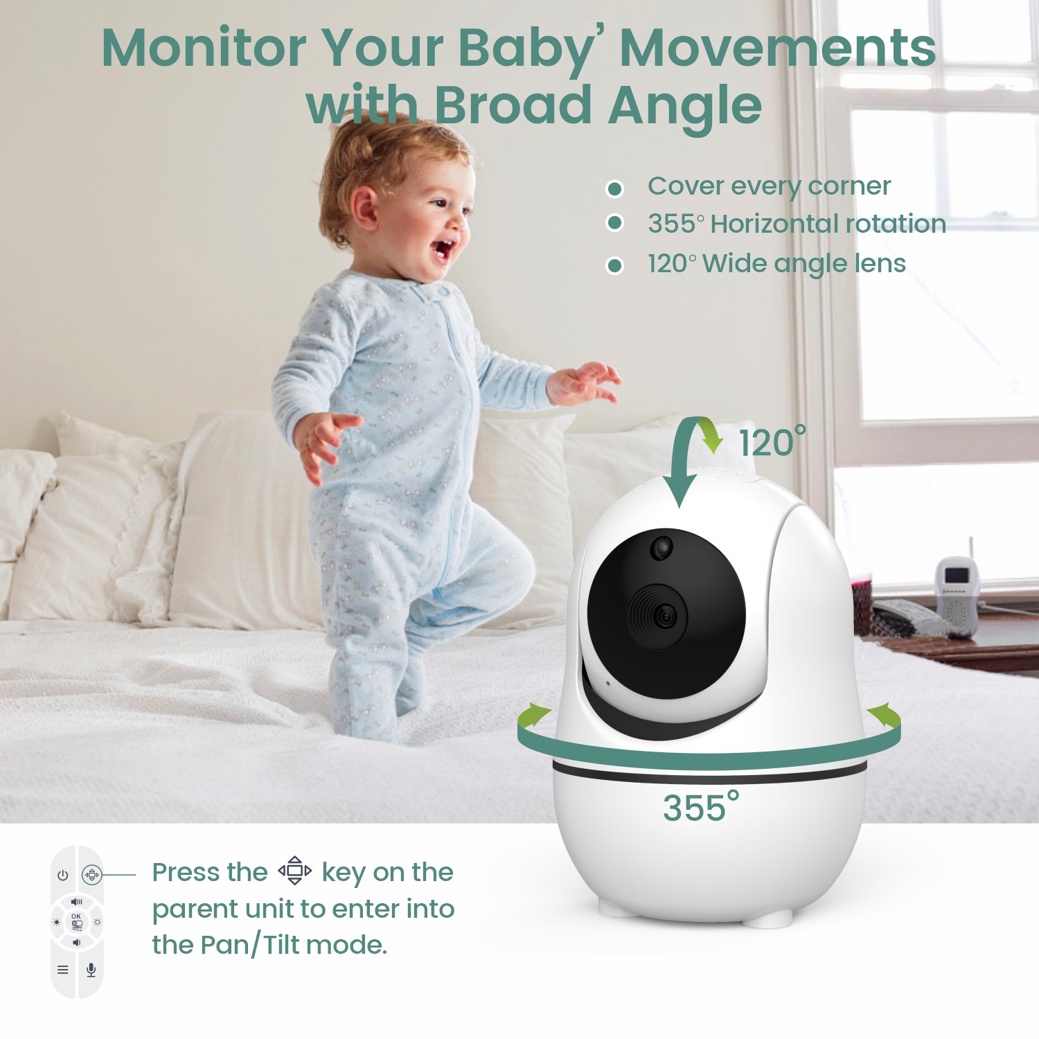 New Private Model 7-Inch 1080P High-Definition Baby Monitor Baby Monitor Baby Monitor Baby Care