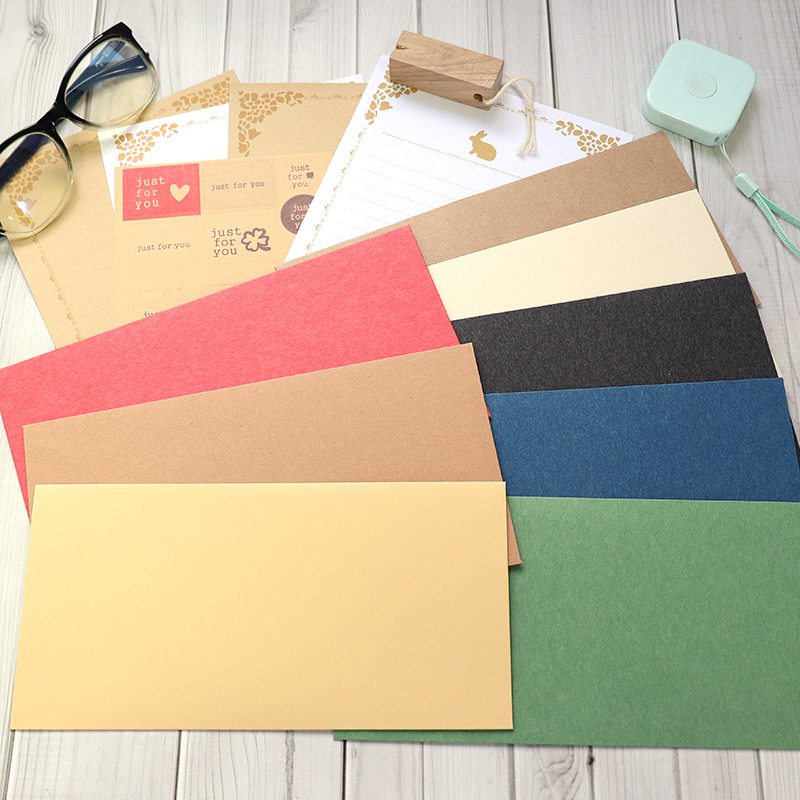 Foshan Manufacturer Professional Customized Invitation Envelope Exquisite Bronzing Envelope Colorful Pearlescent Paper Envelope Can Be Printed with logo