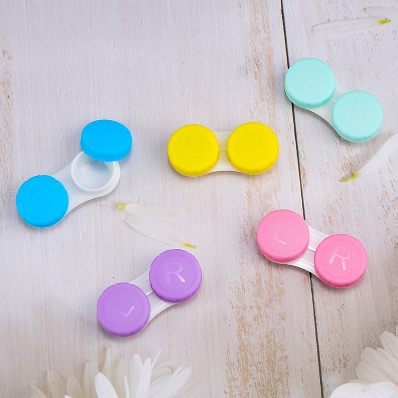 Manufacturer Wholesale Multi-Color Contact Lens Case Double Box Plastic Pp Companion Box Double Box