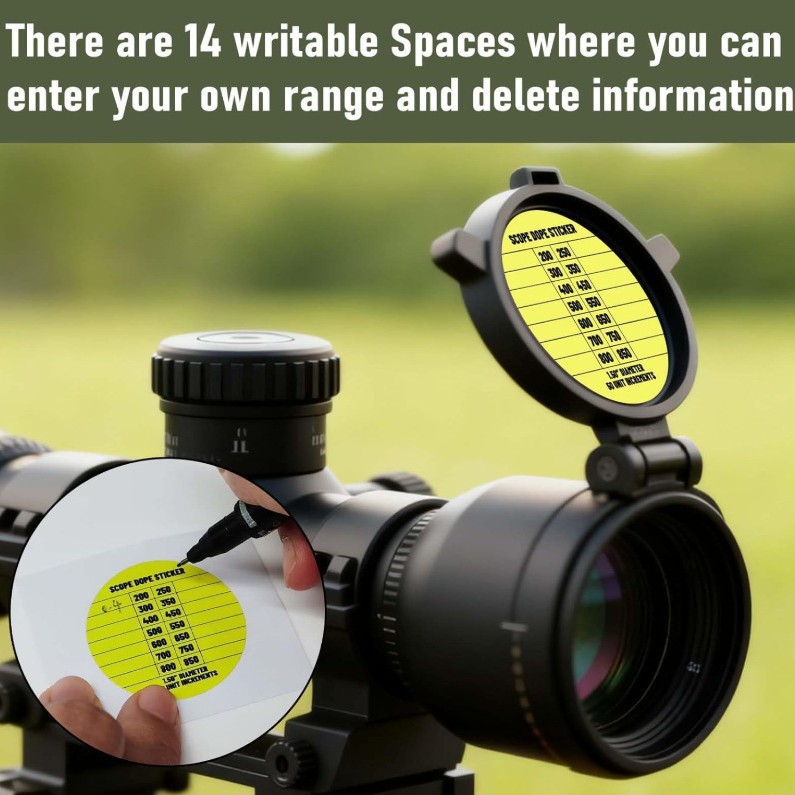 Independent Station New Rifle Scope Turret Sticker Sheets Rifle Scope Turret Sticker