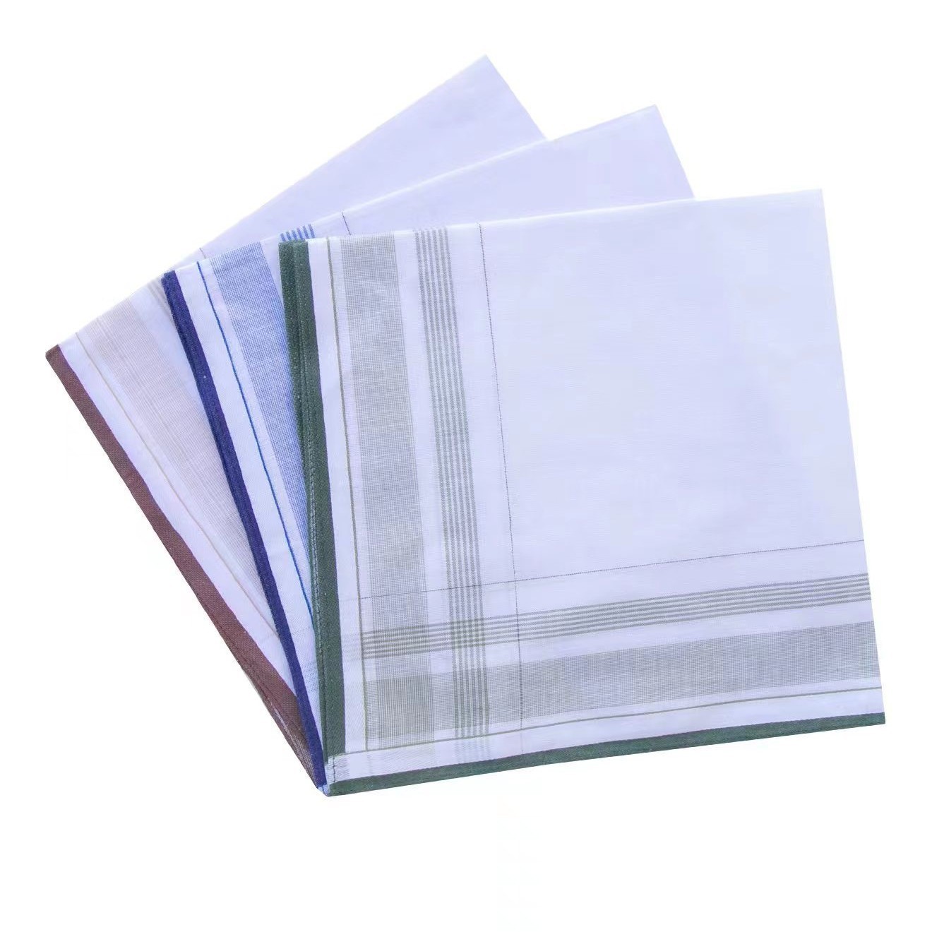 40 см, хлопковый, деловой мужской платок, сатиновый, чисто белый, карманное полотенце