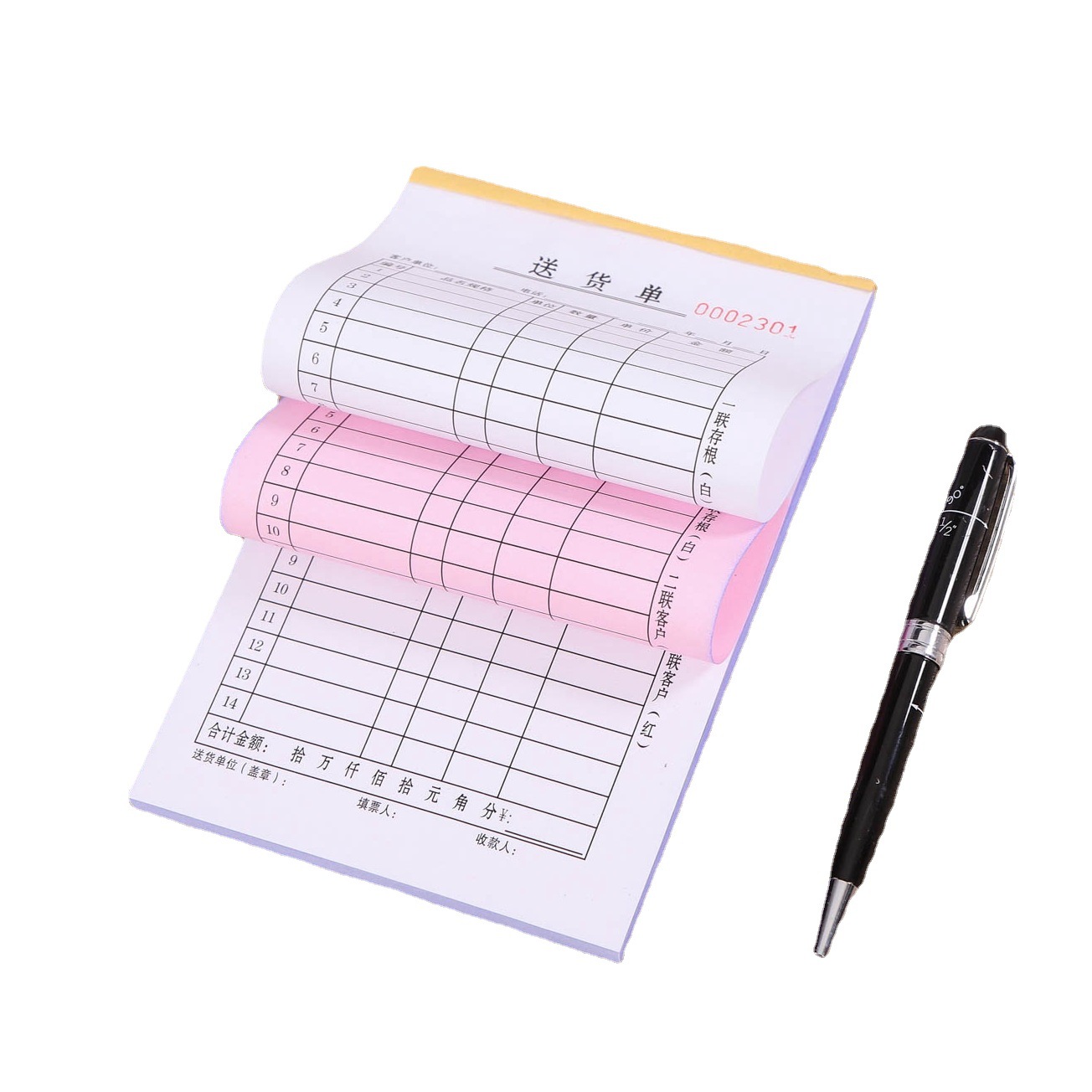 Manufacturers supply duplicate single, double triple single bill delivery and sales list, joint ticket has no carbon and can be printed.