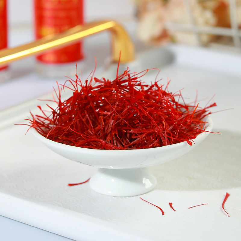 Beijing Tongrentang I Huang Saffron in stock Wholesale Round Silk Domestic Saffron Saffron Original 1g Bottled
