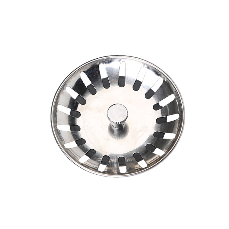 Factory direct gray round bottom sink drain head vegetable washing basin water leakage colander