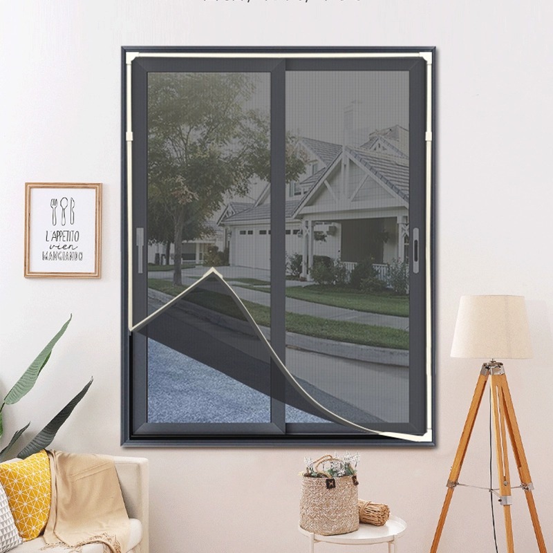 [Locking Screen Window Accessories] Factory Direct Supply of Self-Adhesive and Self-Installed Magnetic Strip Decorative Strip Locking Screen Window Net