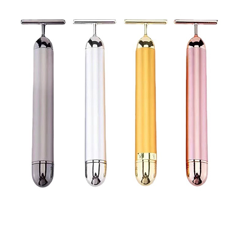 Gold Stick Gold Beauty Massage Stick T-type Face Slimming Instrument Face Massage Beauty Instrument Vibration