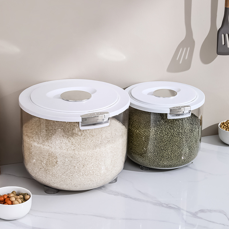 Скандинавское прозрачное ведро для риса, защищенное от насекомых и влаги, герметичное, для хранения муки и круп