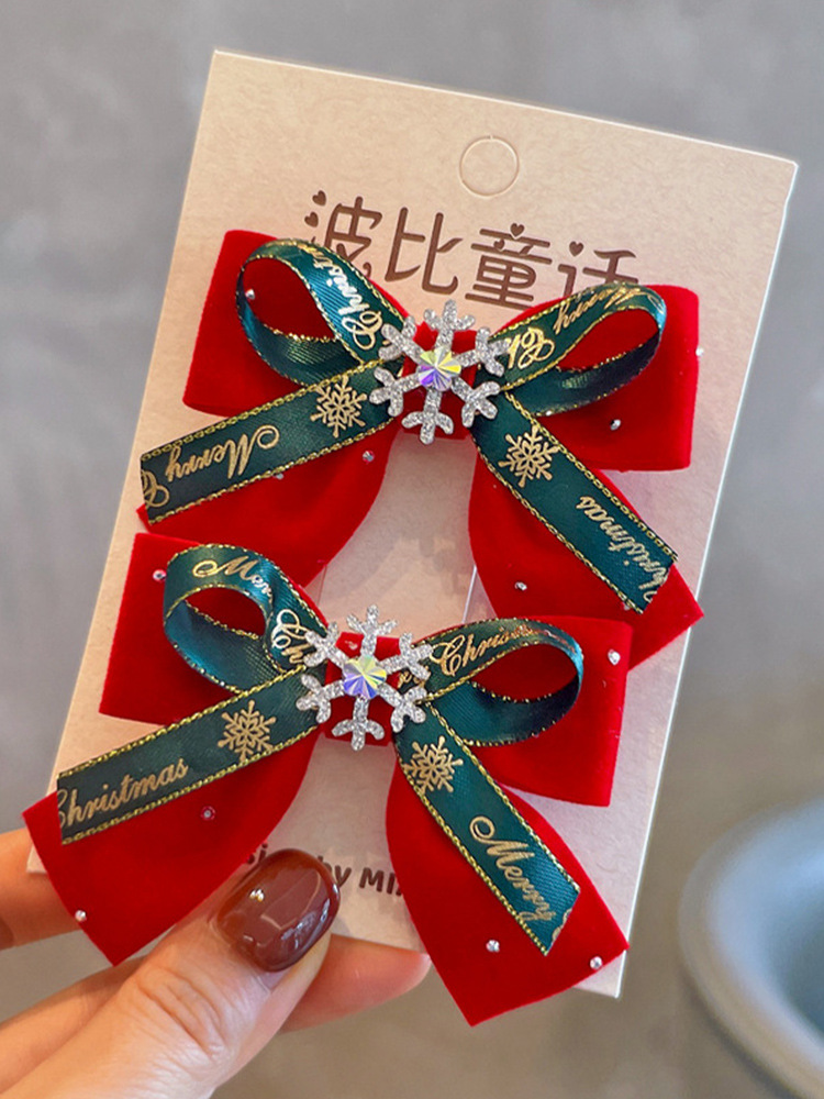 Christmas Kidsren's Hairpins, Hairpins, Hairpins, Rubber Bands, Hairbands, Kidsren's Cute Bow Hair Accessories