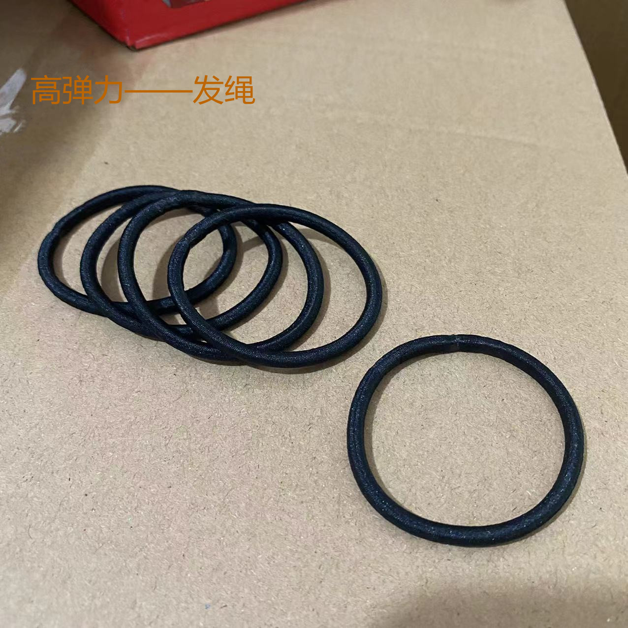 Cross-Border Labelable Seamless Hair Rope High Elastic Leather Rubber Band Headband Hair Accessories Hair Band Head Flower Wholesale Internet Celebrity Belt