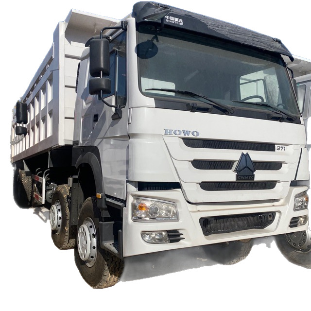 Cross-Border Export of Sinotruk Howo Rear Eight-Wheel Dump Truck Howo Haohan Ready-Made Vehicle 371 Horsepower 8X4 Dump Truck