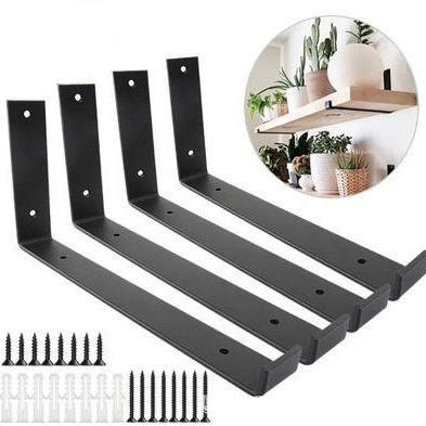 Cross-Border Iron Wall Storage Rack Wall-Mounted Partition Bracket Bracket One-Word Shelf Shelf Triangle Bracket