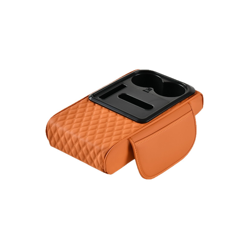 2025 Upgraded Multifunctional Widened Armrest Box Pad Five-In-One Universal Armrest Box Booster Pad Car Water Cup Holder