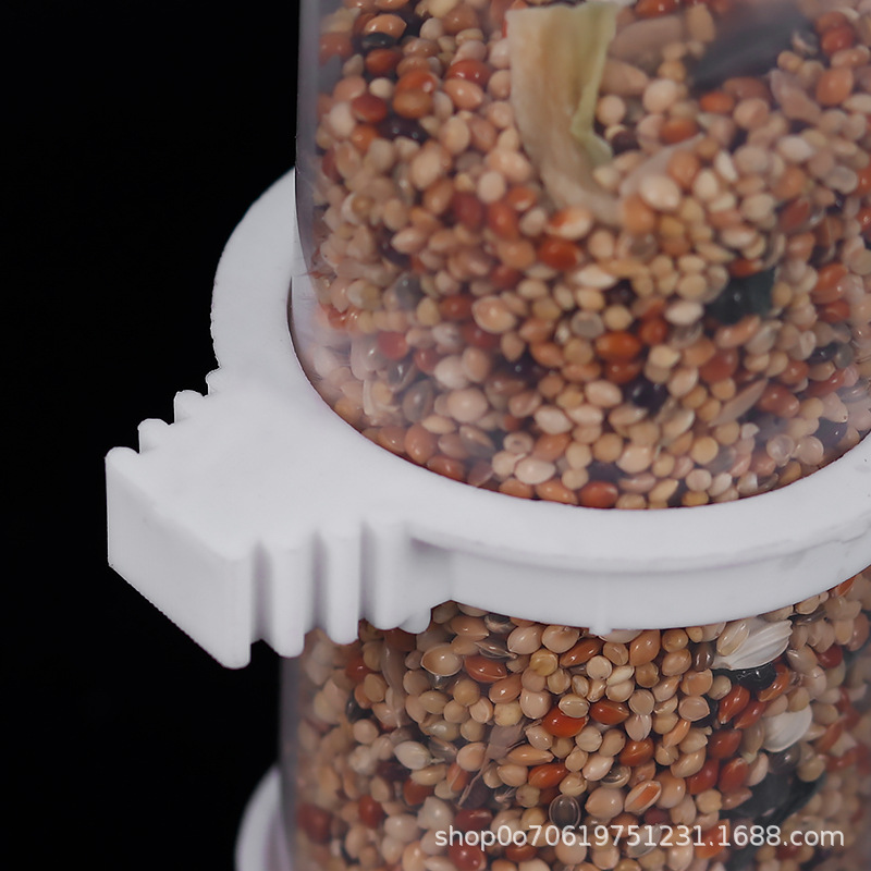 Bird drinking fountain automatic water feeding parrot pearl bird kettle large bird dieter with buckle automatic drinking fountain