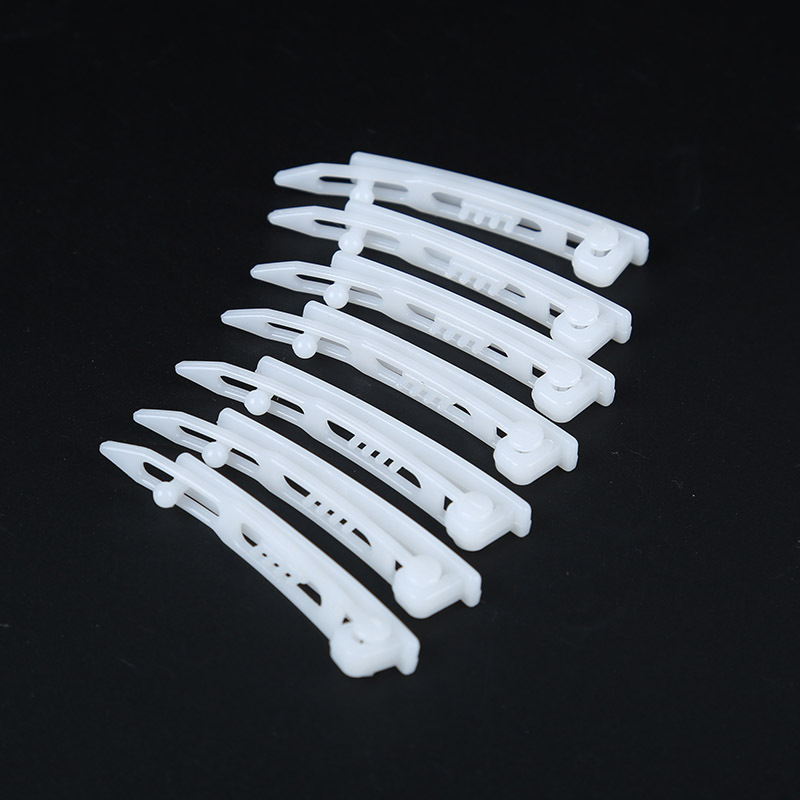 Pet Accessories Clip Accessories Solid White Plastic Frog Hair Clip Accessories DIY Jewelry Bottom Accessories Wholesale