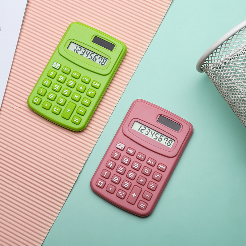 High-value calculator dopamine cute mini portable financial office computer for primary and secondary school students