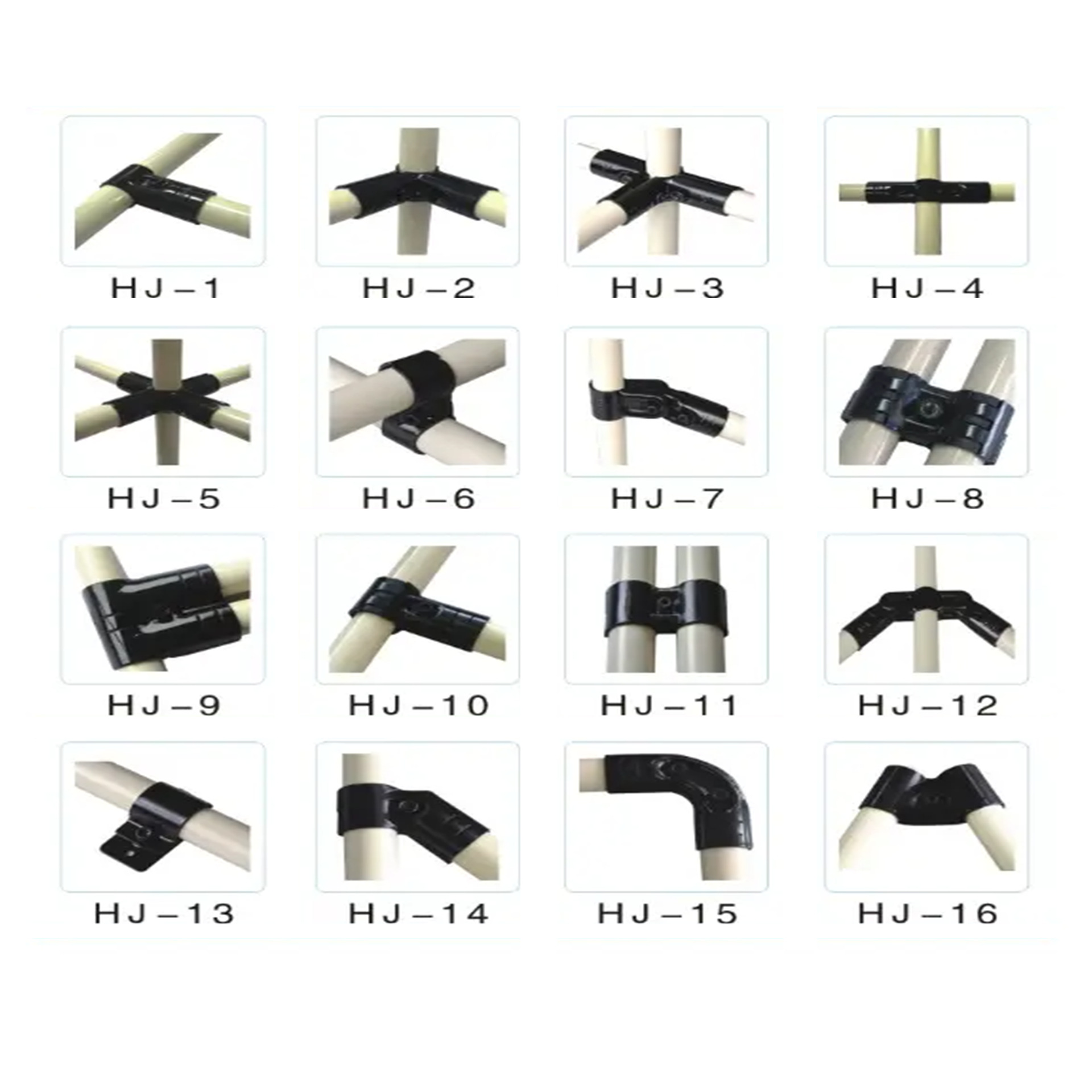 Factory Wholesale Direct 28mm Lean Pipe Joint Lean Pipe Connector Black Paint Complete Specifications