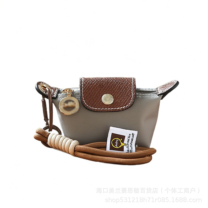 French Super Mini Multi-Color Dumpling Bag Nylon Leather Coin Earphones Lipstick Storage Bag Cute Small Hanging Bag Ready for Sale