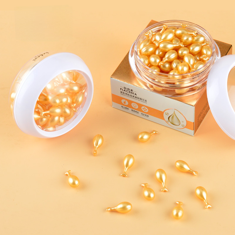 Kakashi Fullerene Placenta Essence Moisturizing and Hydrating Capsule Skin Care Essence Quick Hand