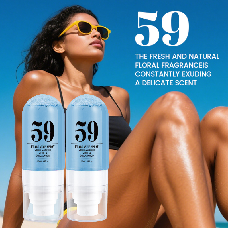 Cross-Border Popular Beach Digital Non-Alcoholic Perfume Body and Hair Fragrance Spray Brazil Li European and American Xiyin Tk