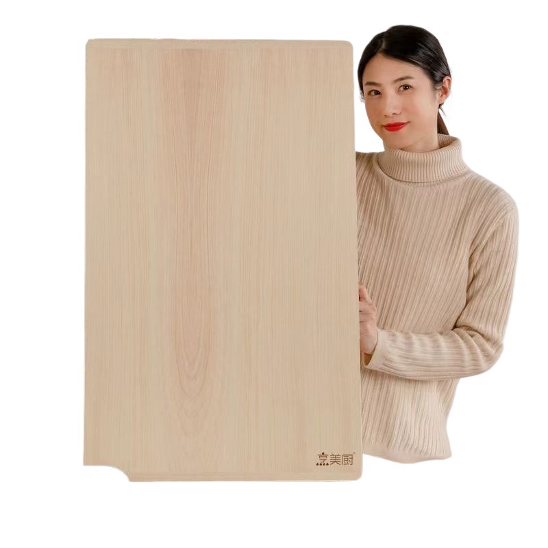 Solid Wood Cutting Board for Rolling Dough, Large Kitchen Chopping Board for Home Use