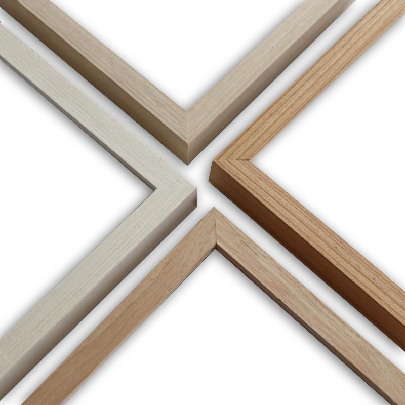 Solid Wood Picture Frame Line Pine Border Line Covered with Skin Wooden Line Oil Painting Frame Line Border Mounted Line