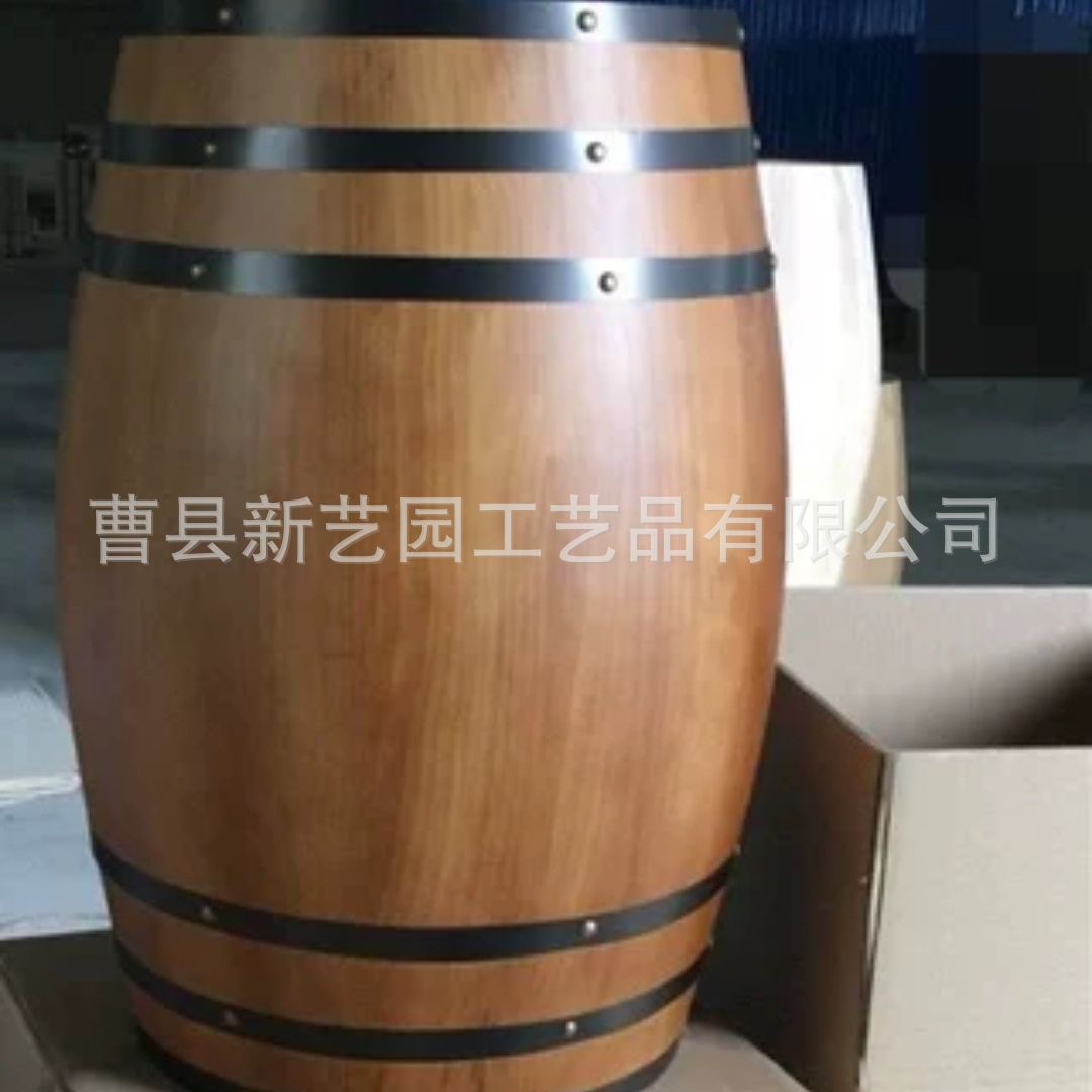Decorative Oak Barrel Red Wine Barrel Creative Bar Barrel Winery Restaurant Ornaments Personalized Beer Barrel Fine Brewing Equipment Barrel