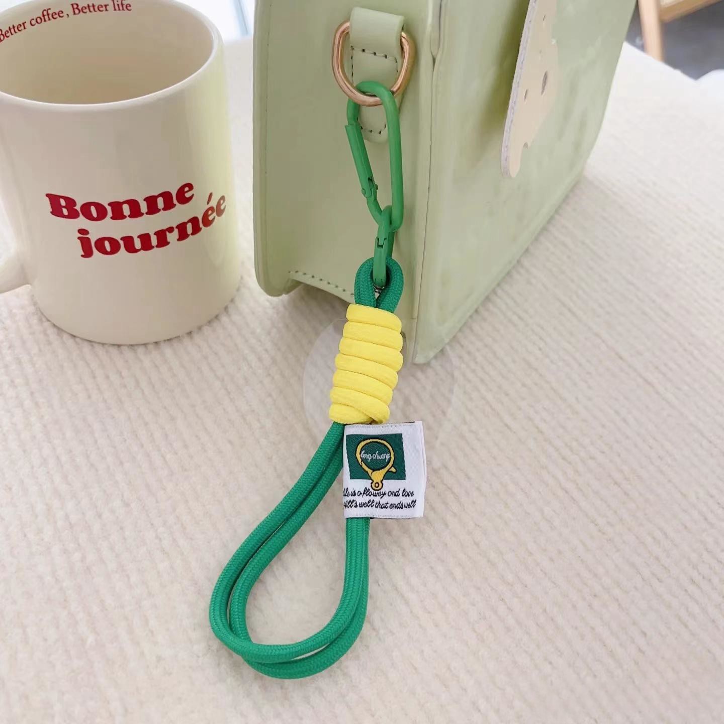 Trendy Mobile Phone Lanyard Keychain Wrist Rope Bag Pendant Universal Mobile Phone Case Anti-falling Water Cup Rope