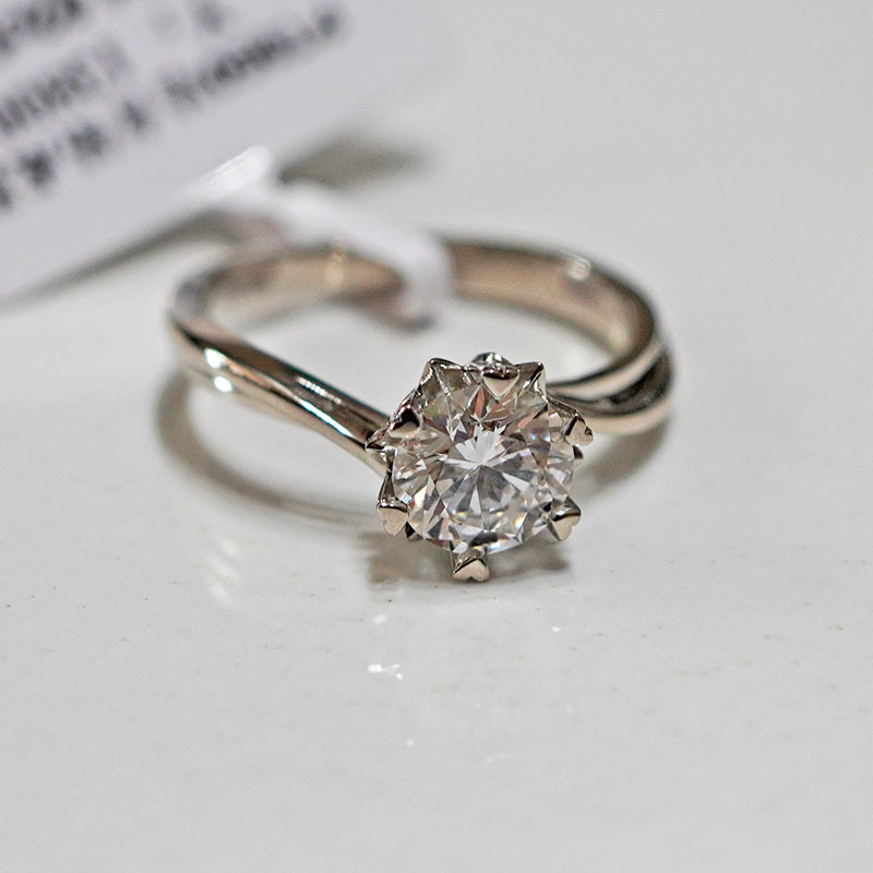 Кольцо из платины Pt950 с выращенным бриллиантом для женщин, нишевое, как звезды, для свадьбы и предложения