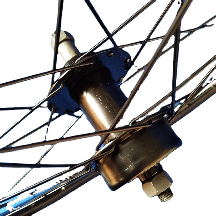 Mountain bike 24-inch rotary wheel set double-layer aluminum alloy 319 wheel set Iron hub aluminum alloy wheel set