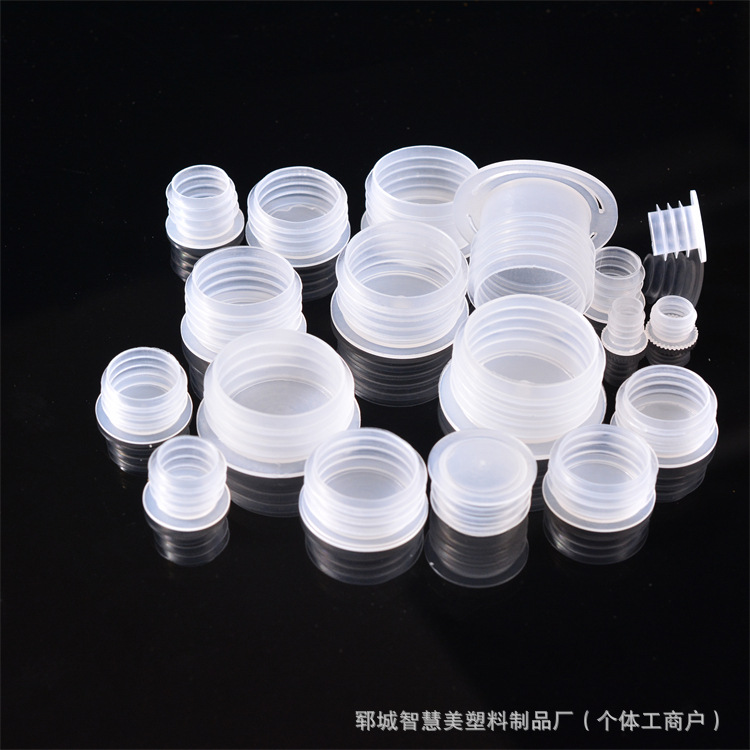 Plastic Threaded Bottle Stopper Translucent Sealing Stopper Red Wine and White Wine Stopper Nut Stopper Pe Bottle Cap Plug Hole Stopper Source Manufacturer