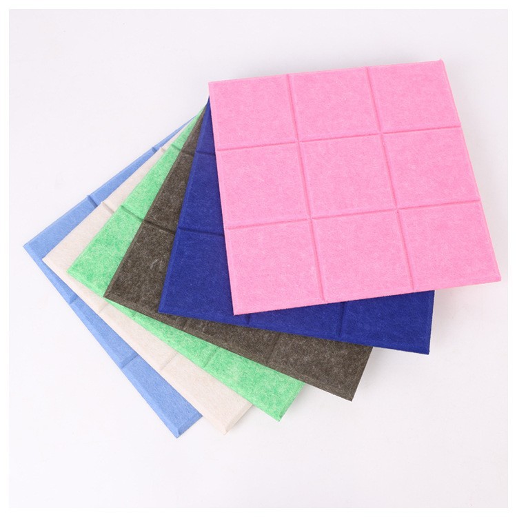 Colorful Nine-Square Grid Felt Background Wall Kindergarten Works Decoration Home Photo Wall Creative Wall Sticker Message Board