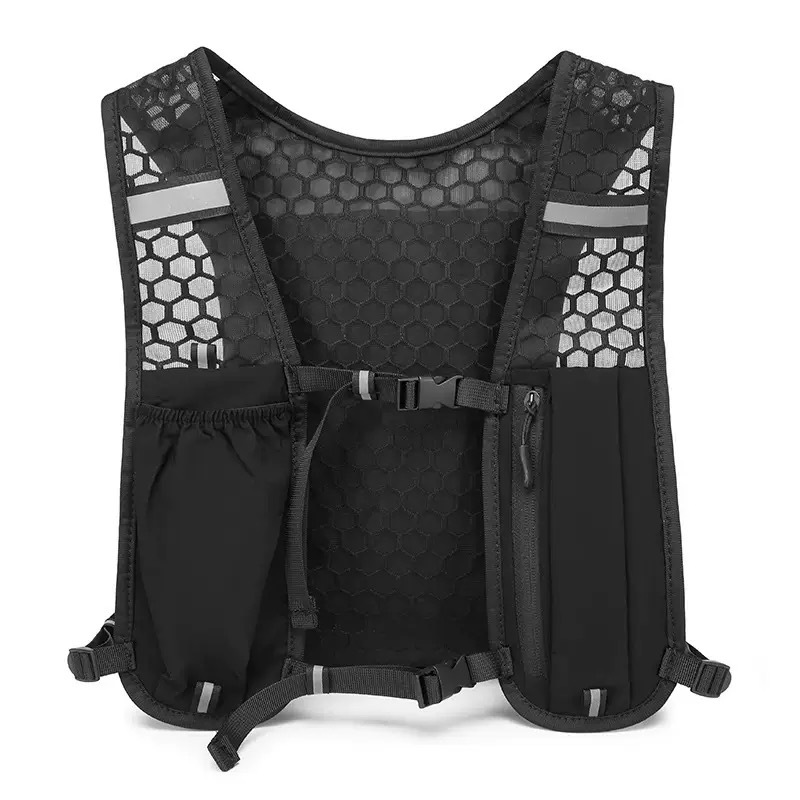 Outdoor Running Breathable Vest Multi-Pocket Sports Vest Hiking and Mountaineering Portable Functional Sports Equipment