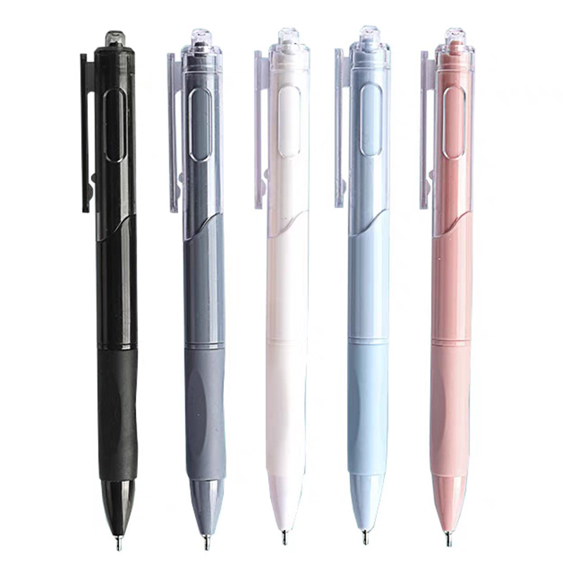 Brush small white pen high color value quick-drying ST pen press gel pen ins Japanese black pen ballpoint pen student stationery