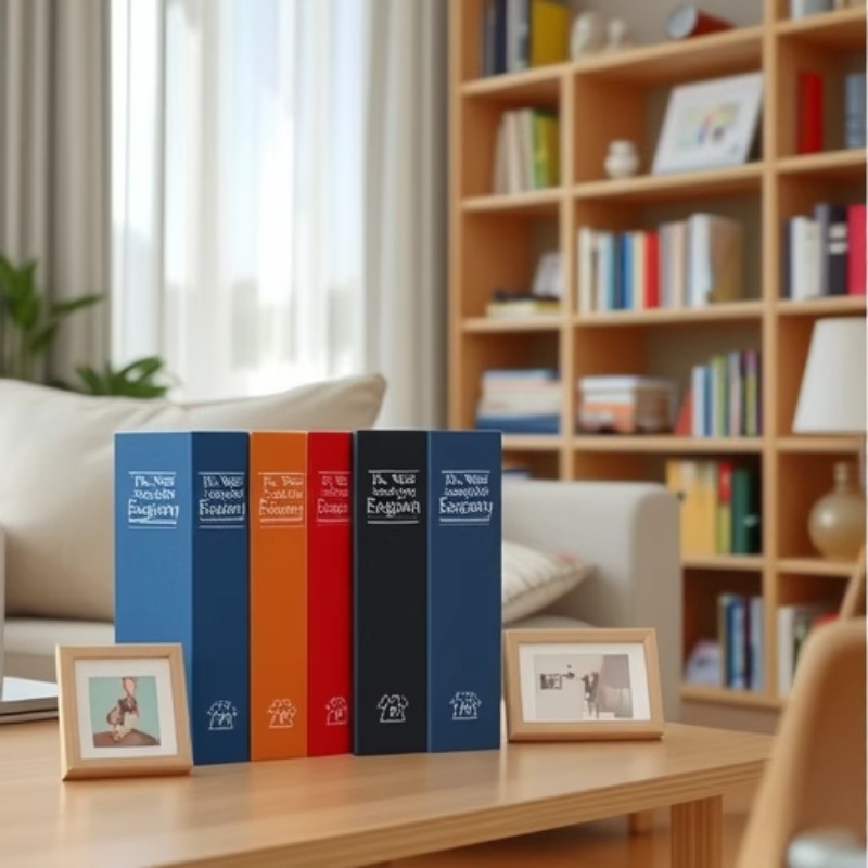 Household Medium-Sized Creative Book Safe Hidden Password Lock Home Storage Box Desk Decoration Box Ornaments