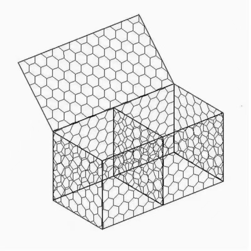 Processing and Customization of Flood Control Gabion Stone Cage Net, Galvanized Iron Wire Net, Water Conservancy Flood Control Solid Lead Wire Cage, Bingge Net