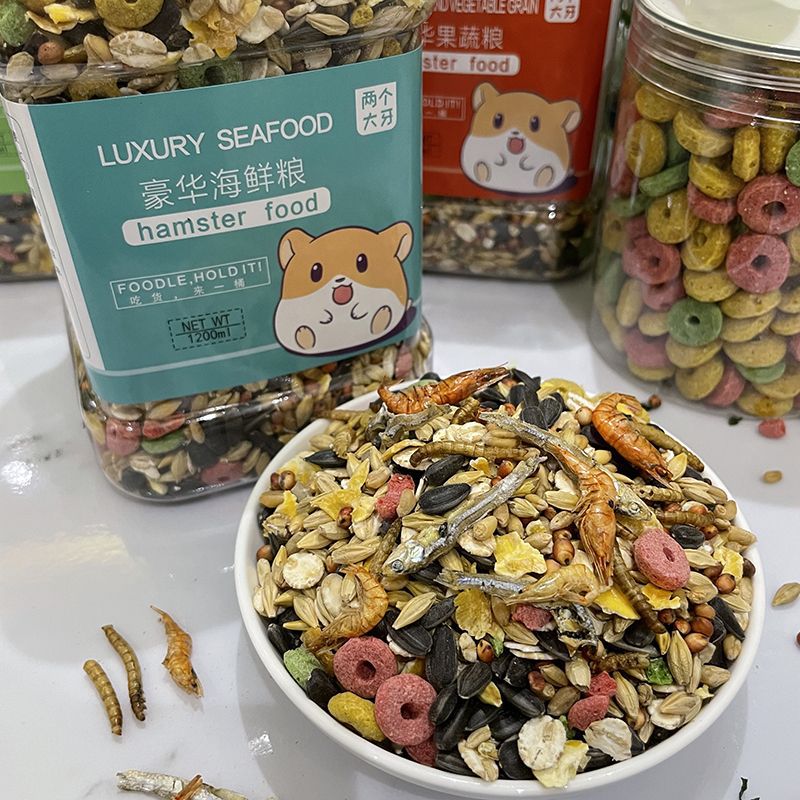 Корм для хомяков золотой медведь пакет основных кормов для шиншилл корм для крыс черви рыба сухой корм сублимированные овощи