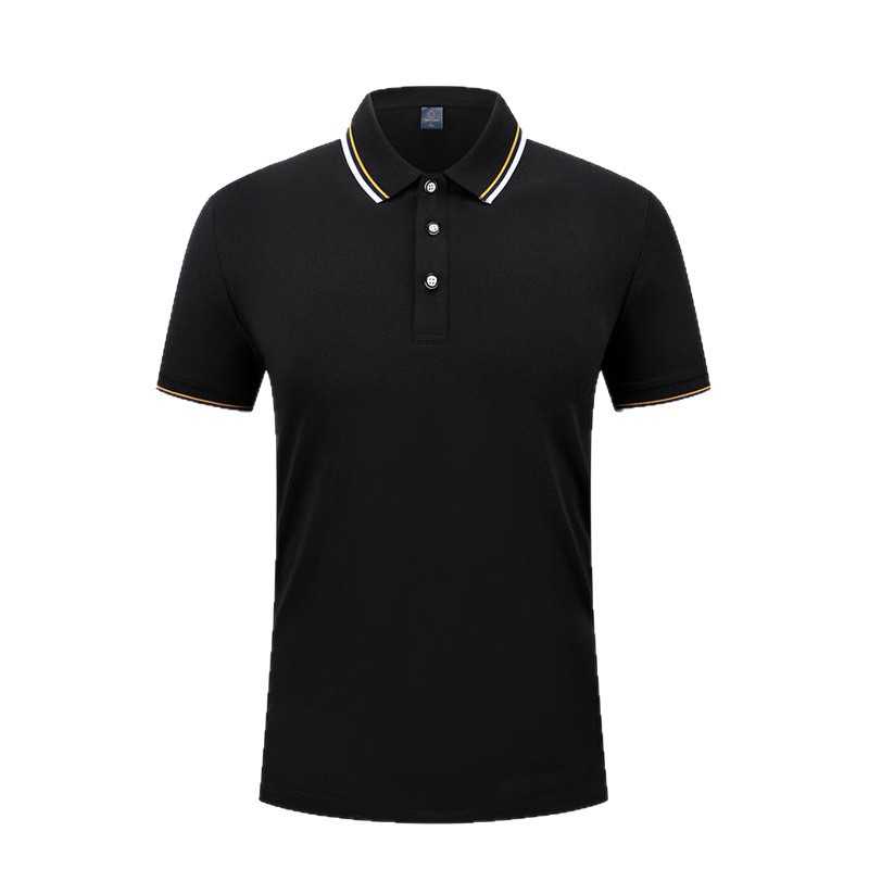 Ice Silk Short-Sleeved Lapel Polo Shirt Custom Corporate Work Clothes Group Culture Advertising Shirt Custom Printed Logo Embroider