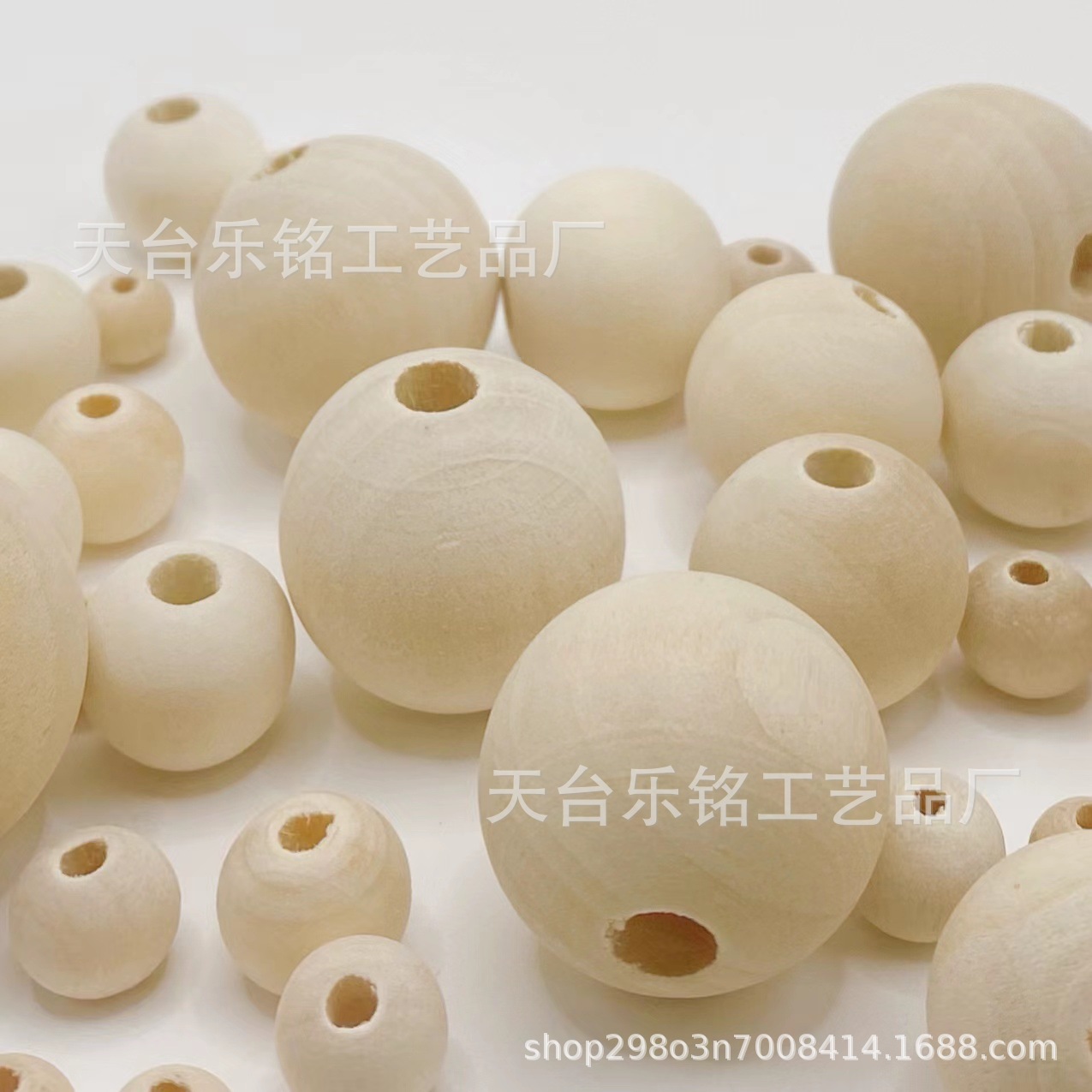 Wholesale Large Hole Wood Beads 6-50mm Handmade Beads Log Loose Beads Lotus Wood Round Beads DIY Hemu Jewelry Accessories