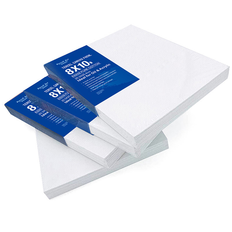 Oil Painting Board Manufacturer Supplies 3mm Ultra-Thin Drawing Board Portable Practice Pure Cotton Cloth Board Pure Cotton Oil Painting Board