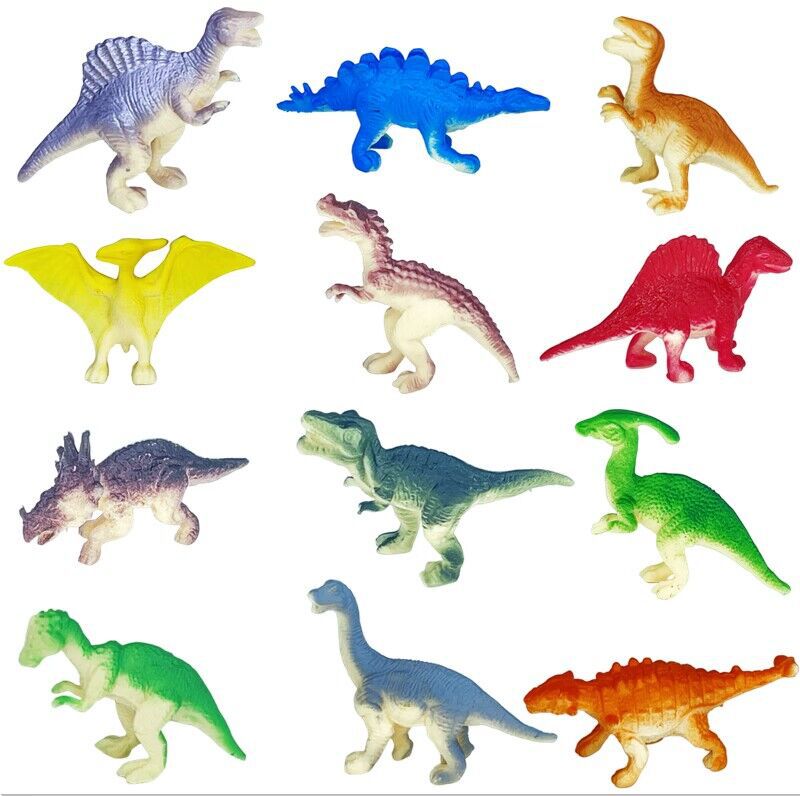 Cross-border simulation PVC soft rubber small dinosaur children's toys Tyrannosaurus Rex model archaeological kindergarten stall wholesale